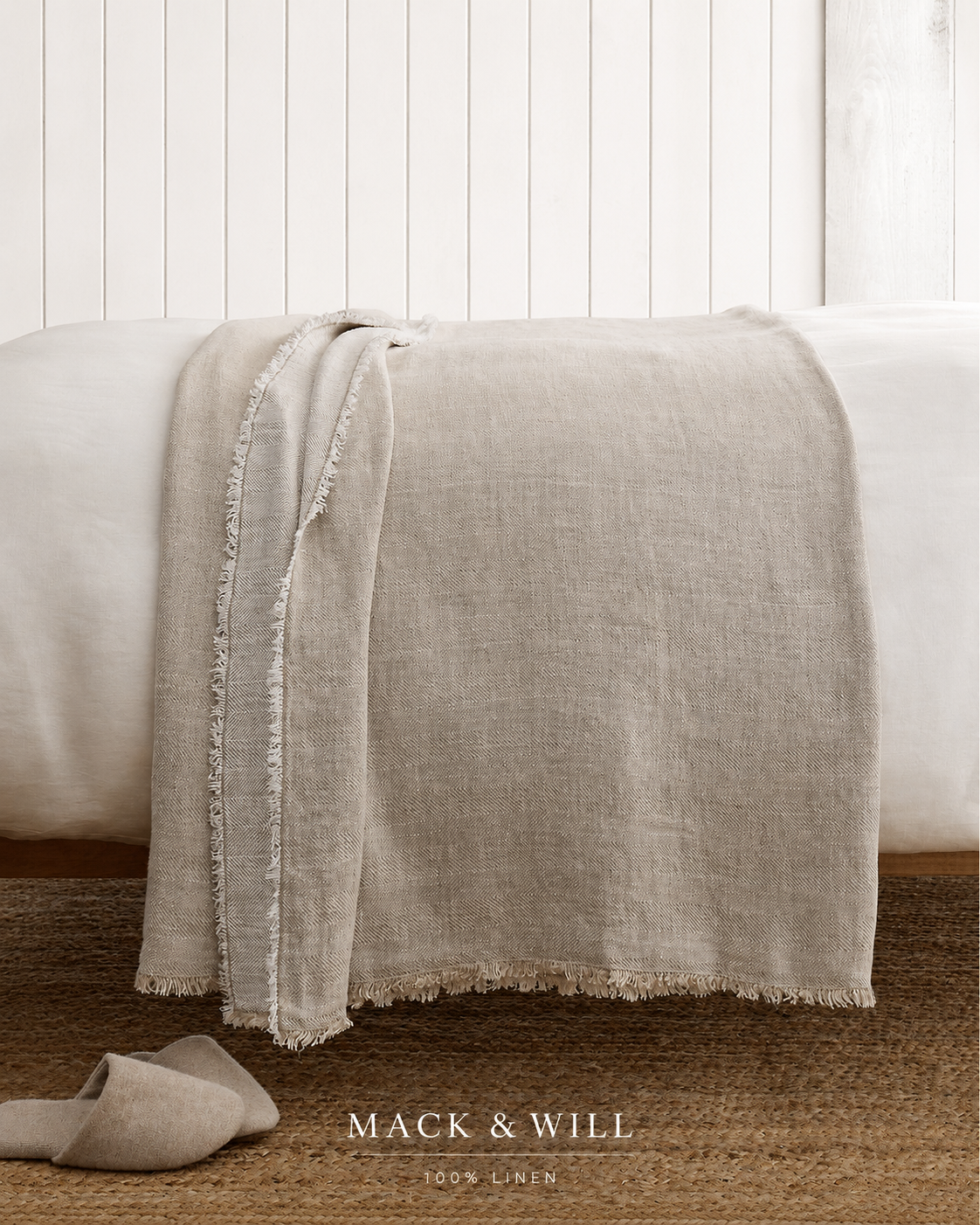 100% Linen Throw