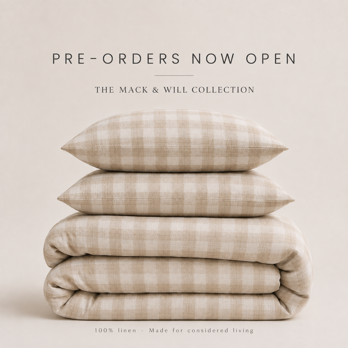 100% Linen Duvet Cover Set